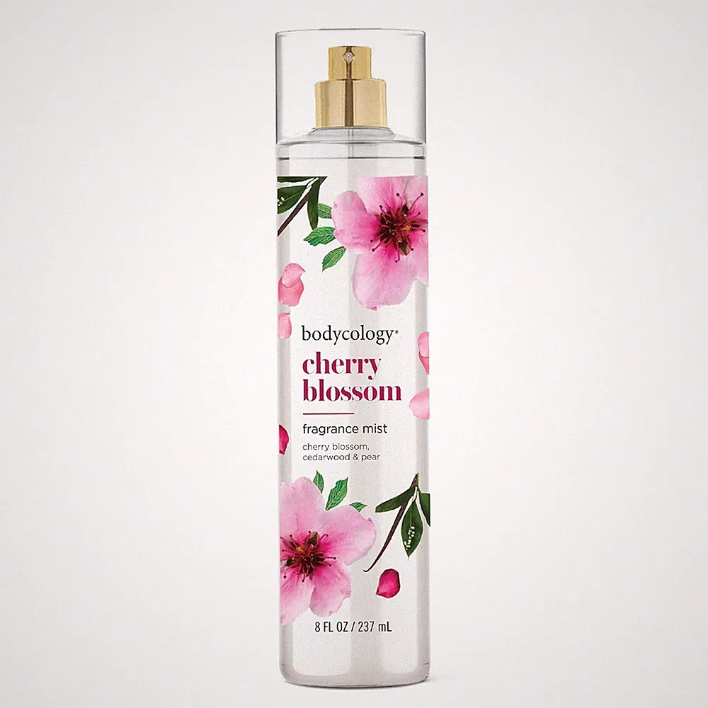 Bodycology Long-Lasting Fragrance Body Mist, Cherry Blossom, 8 fl oz