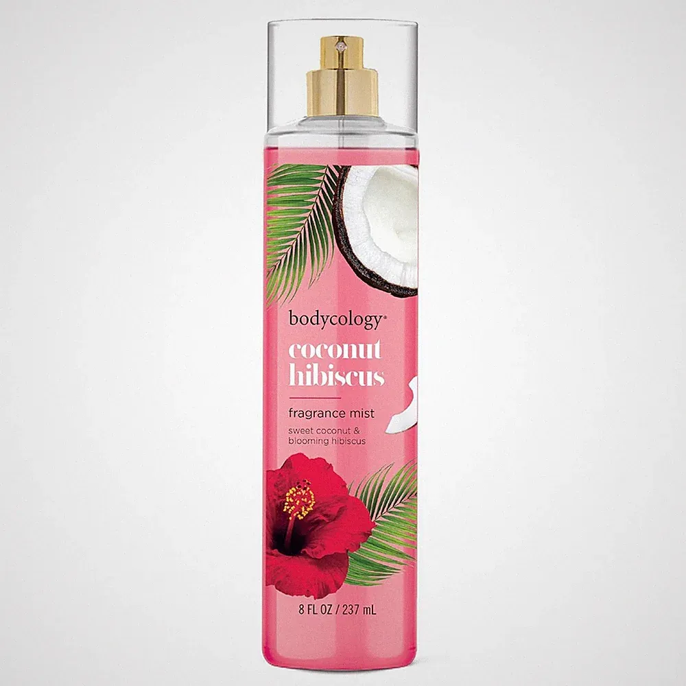 Bodycology Long-Lasting Fragrance Body Mist, Coconut Hibiscus, 8 fl oz
