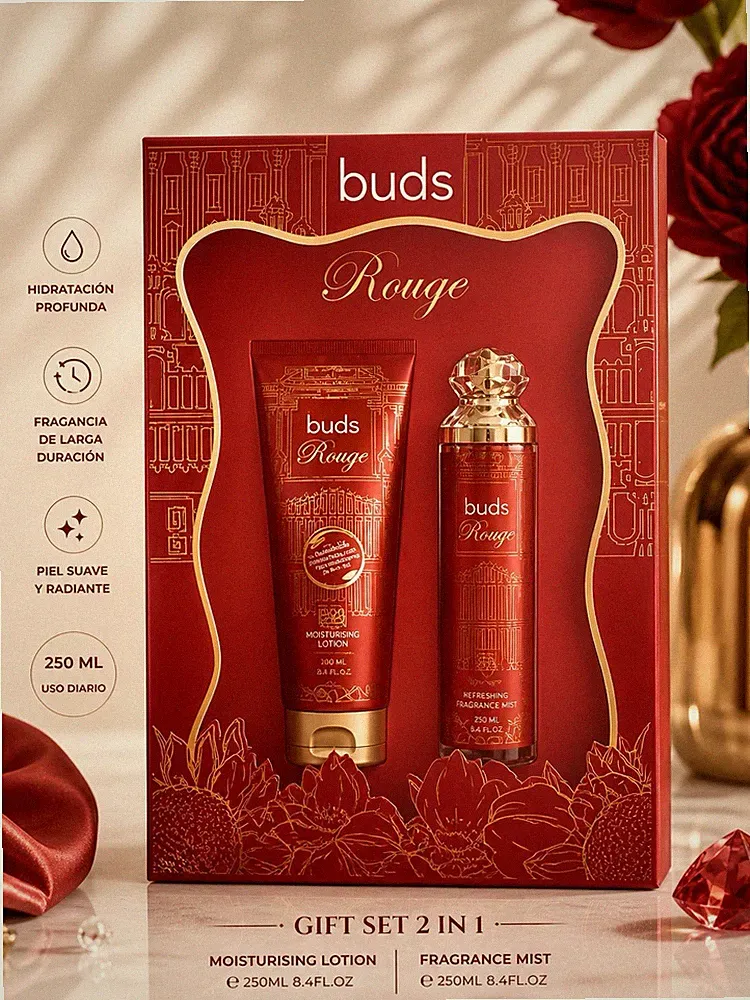 buds Gift Set Moisturising Lotion & Fragrance Mist 250ml Multicolor
