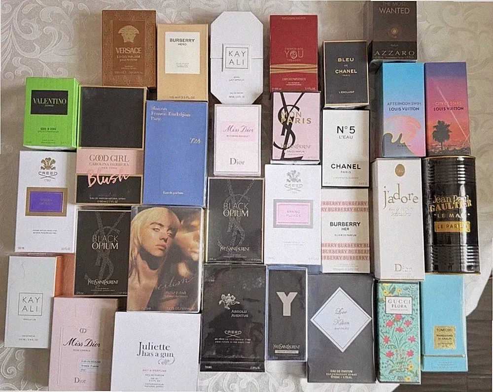 Designer Fragrances, Such As Louis Vuitton, Valentino, Ysl, Etc