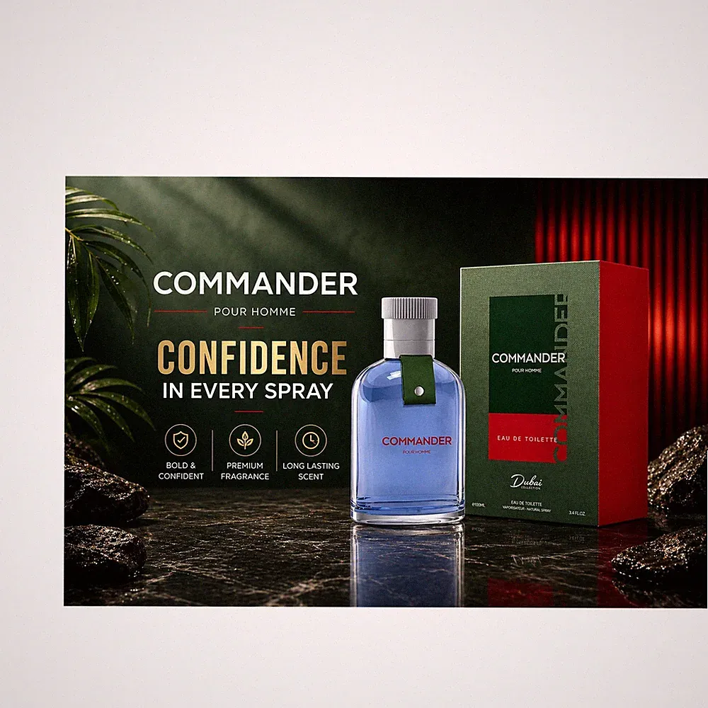 Dubai Collection Commander Pour Homme Eau de Toilette Spray 3.4 fl oz Fluid