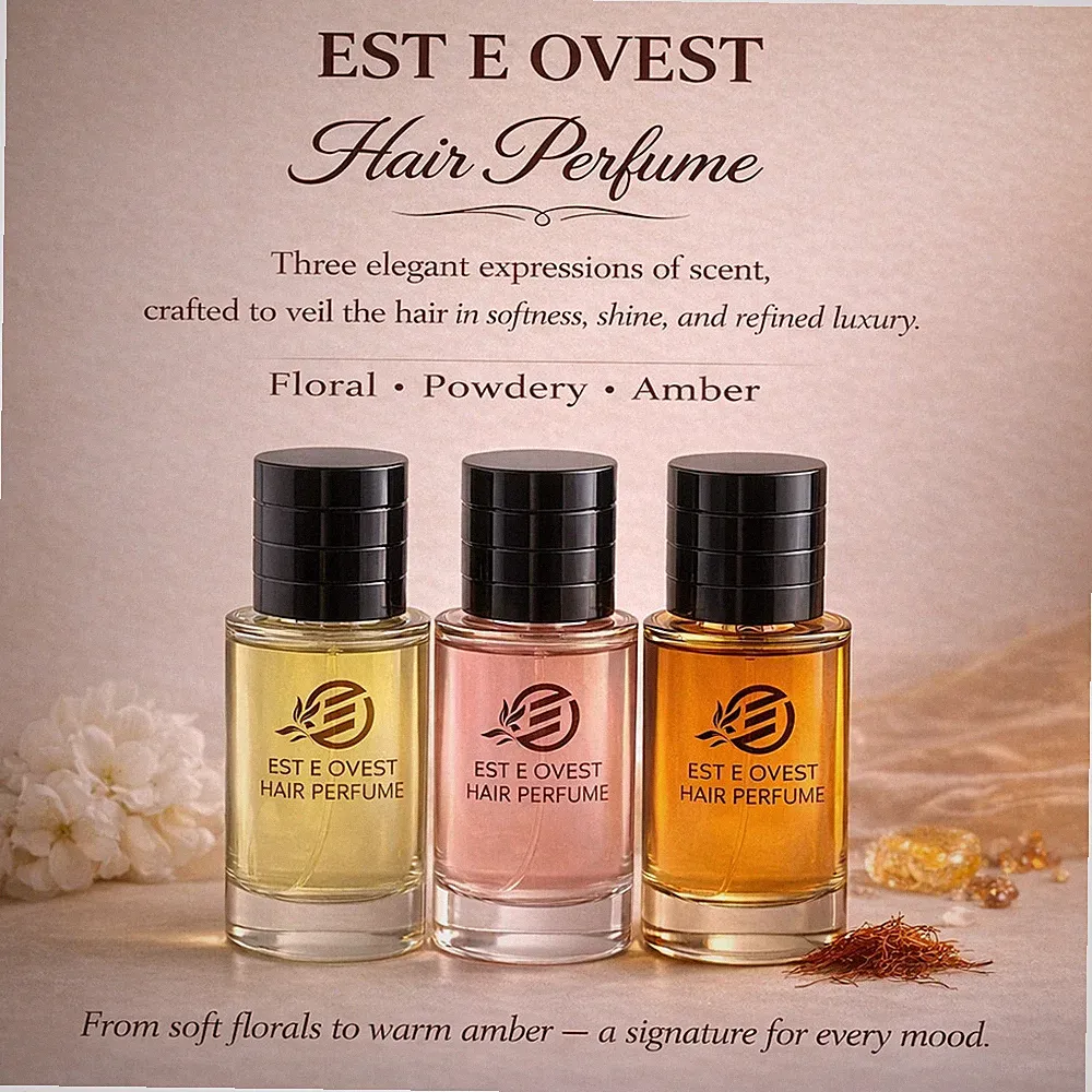 Hair Perfume-Long Lasting with panthenol-Fresh Clean, Powdery Floral, warm Amber